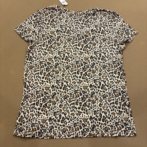 GAP Women’s Short Sleeve Favorite Tee Cheetah/Leopard Print Size XL New With Tag - Picture 8 of 9